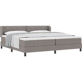 vidaXL Boxspring krevet s madracem Sivo-smeđa 200 x 200 cm tkanina Cijene