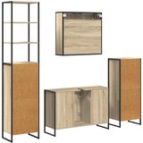  Set namještaja za kupaonicu Sonoma hrast Konstruirano drvo | shoptok.hr