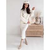 DStreet Komplet damski dzianinowy DELIGHT ecru | shoptok.hr