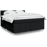 vidaXL Krevet s oprugama i madracem crni 180x200 cm od tkanine | shoptok.hr