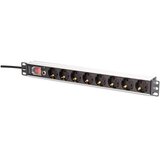 Digitus DN-95436 power distribution unit (PDU) 8 AC outlet(s) 1U Black, Silver | shoptok.hr