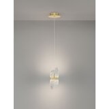 Nova Luce Mjedena metalna LED viseća svjetiljka s mogućnosti zatamnjivanja sa staklenim sjenilom ø 14 cm Lucien – | shoptok.hr