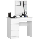 AKORD kosmetična toaletna miza s kosom T-6/SL 500x600 levo belo, (21713546) | Shoptok.si