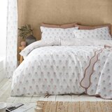 Pineapple Elephant Bela enojna posteljnina 135x200 cm Woodblock Floral – | Shoptok.si