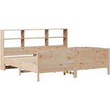 vidaXL Krevet s regalom za knjige bez madraca 180x200 cm od borovine | shoptok.hr