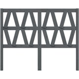  Posteljno vzglavje sivo 146x4x100 cm trdna borovina, (20646134) | Shoptok.si