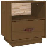 Maison Chic Nočna omarica - Nočna miza medeno rjava 40x34x45 cm trdna borovina, (21687270) Cene