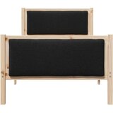  konstrukcija postelje z vzglavjem črna 100 x 200 cm blago, (5000084320) | Shoptok.si