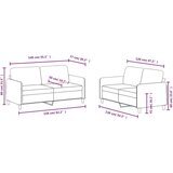  2-dijelni set sofa smeđi baršunasti | shoptok.hr