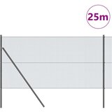 vidaXL zavarena žičana ograda s 13 stubova siva 1.4x25 m čelik | shoptok.hr