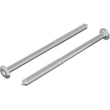 vidaXL Vijak 2 pcs srebrna M6 x 100 mm Jeklo, (5000163863) | Shoptok.si