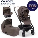 Nuna® dječja kolica 3u1 mixx™ next + pipa™ next chestnut | shoptok.hr