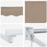  Ročno zložljivo senčilo Bež 4 x 2 m Poliester s PU premazom, (5000205185) | Shoptok.si