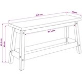  Klupa za blagovanje EKAI Bijela 91,5 x 29 x 45,5 cm | Eponuda.ba