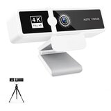 INF W9 4K HD USB Spletna kamera z vgrajenim mikrofonom, samodejnim ostrenjem in pokrovom za zasebnost - Bela White, (5000129823) | Shoptok.si