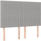  Box spring postelja z vzmetnico LED sv. siva 140x200 cm blago, (20929985) | Shoptok.si