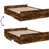 vidaXL Okvir kreveta s ladicama boja hrasta 150x200 cm drveni | shoptok.hr