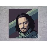  Ručno slikane slike na platnu na platnu POP ART Johnny Depp1-dijelna () | shoptok.hr