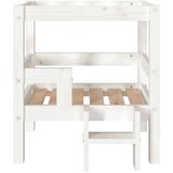 vidaXL Krevet za pse bijeli 55,5x53,5x60 cm od masivne borovine | shoptok.hr