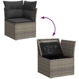 vidaXL 8-dijelni set vrtnih sofa od poliratana s jastucima sivi | shoptok.hr