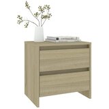  Noćni ormarić boja hrasta 45 x 34,5 x 44,5 cm konstruirano drvo | shoptok.hr