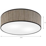  plafonsko svetlo sirja 2xE27/15W/230V prečnika 45 cm braon | Eponuda.com