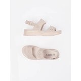 GOODIN Light beige lightweight sandals with a thick sole | Shoptok.si