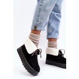 Boto Platform Snow Boots With Fur Black Olimuka | Shoptok.si
