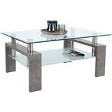 Modern Living klubska miza silvia, siva, steklo | Shoptok.si