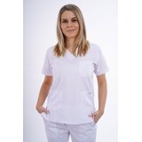 Pureboks Ženski gornji deo medicinske uniforme, Beli Cene