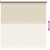 Rolo zavjesa za vanjsku uporabu s UV zaštitom Bež 140 x 230 cm | Shoptok.si