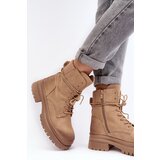Boto Women's Beige Chunky Sole Boots Narelona | shoptok.hr