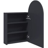 Kupaonski ormarić s ogledalom LED lučni sivi 42 x 13 x 70 cm | shoptok.hr