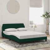  Krevet s madracem Dover tamnozeleni 140x200 cm baršunasti | shoptok.hr