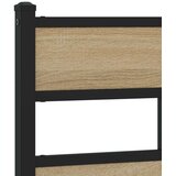 vidaXL Kovinski posteljni okvir brez vzmetnice sonoma hrast 90x190 cm | Shoptok.si