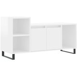TV ormarić sjajni bijeli 100 x 35 x 55 cm od konstruiranog drva | shoptok.hr