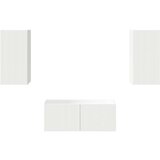  Set TV komoda Zidne 6 pcs Bijelo Konstruirano drvo | shoptok.hr