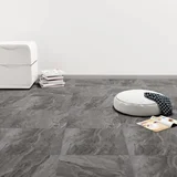  Samoljepljive podne obloge 20 kom PVC 1,86 m² crne s uzorkom