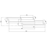  Ondaluce - LED prigušiva plafonska svetiljka DOWEL LED/46W/230V 55x55 cm srebrna | Eponuda.com