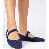 D/CEO marka niezdefiniowana Navy women's ballet flats with buckle and crystals Piona | ePonuda.com