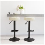  Barski stolčki 2 kosa krem žamet | Shoptok.si