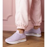 Gemre Luizet purple women's platform sneakers with rhinestones | shoptok.hr