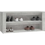 Stalak za cipele boja betona 100x35x45 cm konstruirano drvo | shoptok.hr