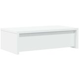 vidaXL Stojalo za zaslon s predali bela 50x27x15 cm inženirski les | Shoptok.si