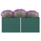 Maison Chic Dvignjeno Cvetlično korito - Cvetlični Lonec 160x80x45cm pocinkano jeklo zeleno, (21790038) | Shoptok.si