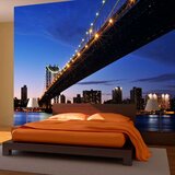  Tapeta - Manhattan Bridge illuminated at night 200x154 | shoptok.hr
