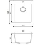  Sudoper Aquasanita SIMPLEX SQS100-W Black metallic | shoptok.hr