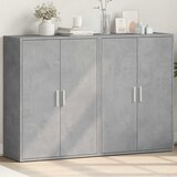  Komoda 2 kom siva boja betona 60x31x84 cm konstruiranog drva | shoptok.hr