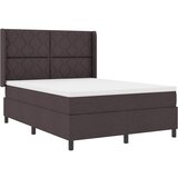  LED Box Spring Krevet Tamno smeđa 140 x 200 cm tkanina | shoptok.hr