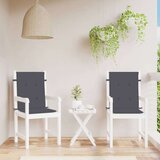 vidaXL Blazina za stol 2 kosa melanž antracitna 100x50x4 cm blago | Shoptok.si